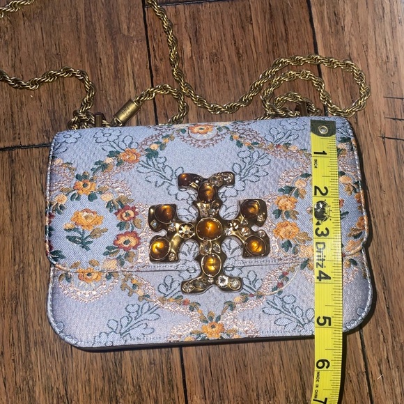 ✨Tory Burch Eleanor brocade suede embellished shoulder bag crossbody - Picture 9 of 17